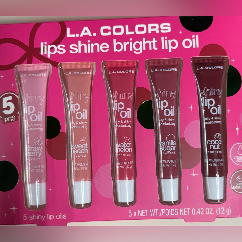 L.A. Colors Lip Shine Bright Lip Oil Collection